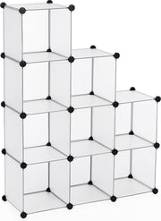 Open Kast Vakkenkast - Roomdivider Opbergrek - Blokkenkast Schoenenkast Kubus Muurkast Opbergkast - Wandmeubel Opbergmeubel Met 9 Vakken