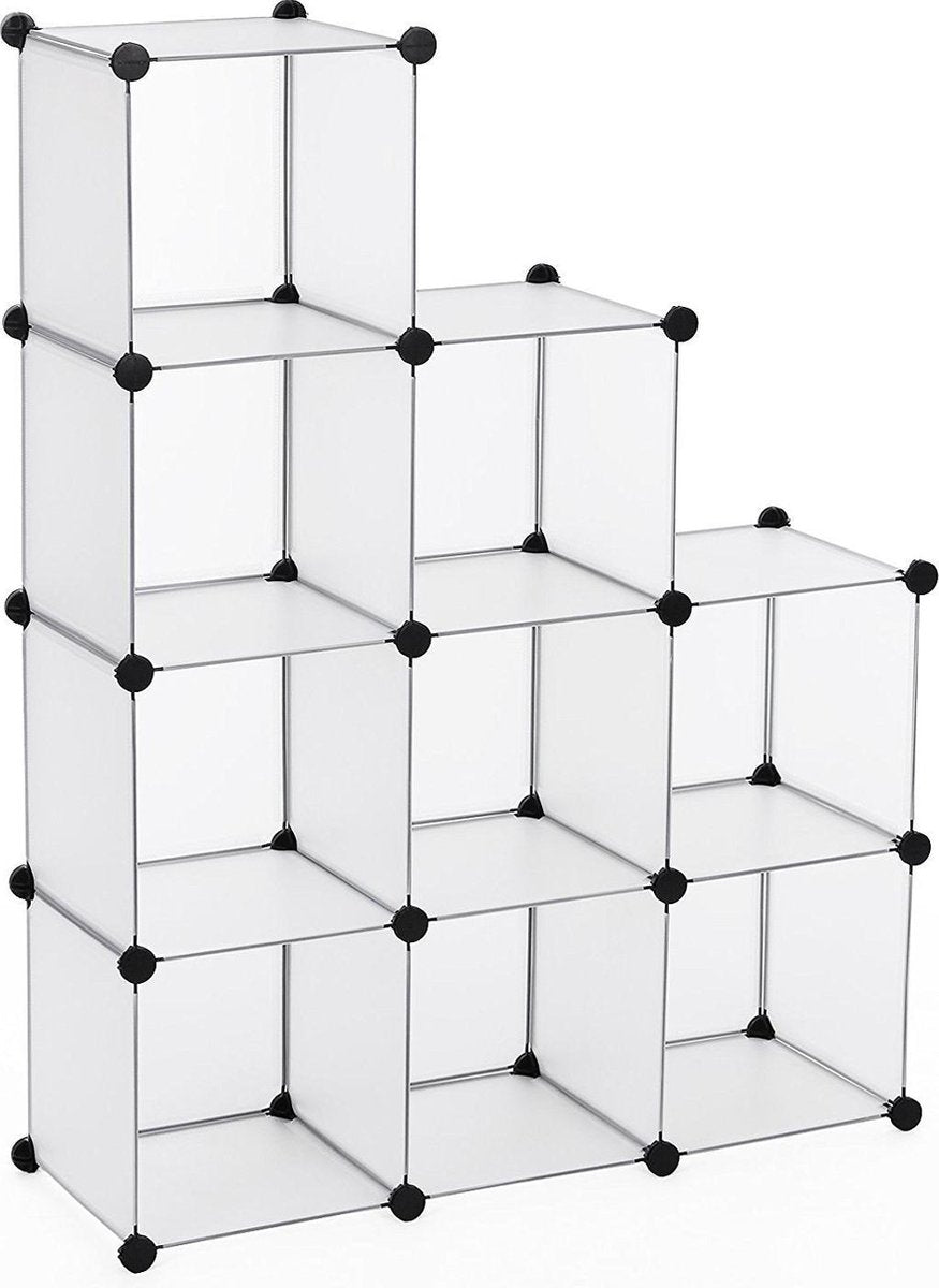 Open Kast Vakkenkast - Roomdivider Opbergrek - Blokkenkast Schoenenkast Kubus Muurkast Opbergkast - Wandmeubel Opbergmeubel Met 9 Vakken