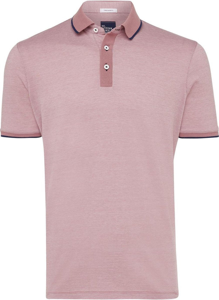 Tresanti polo detailed salmon KM