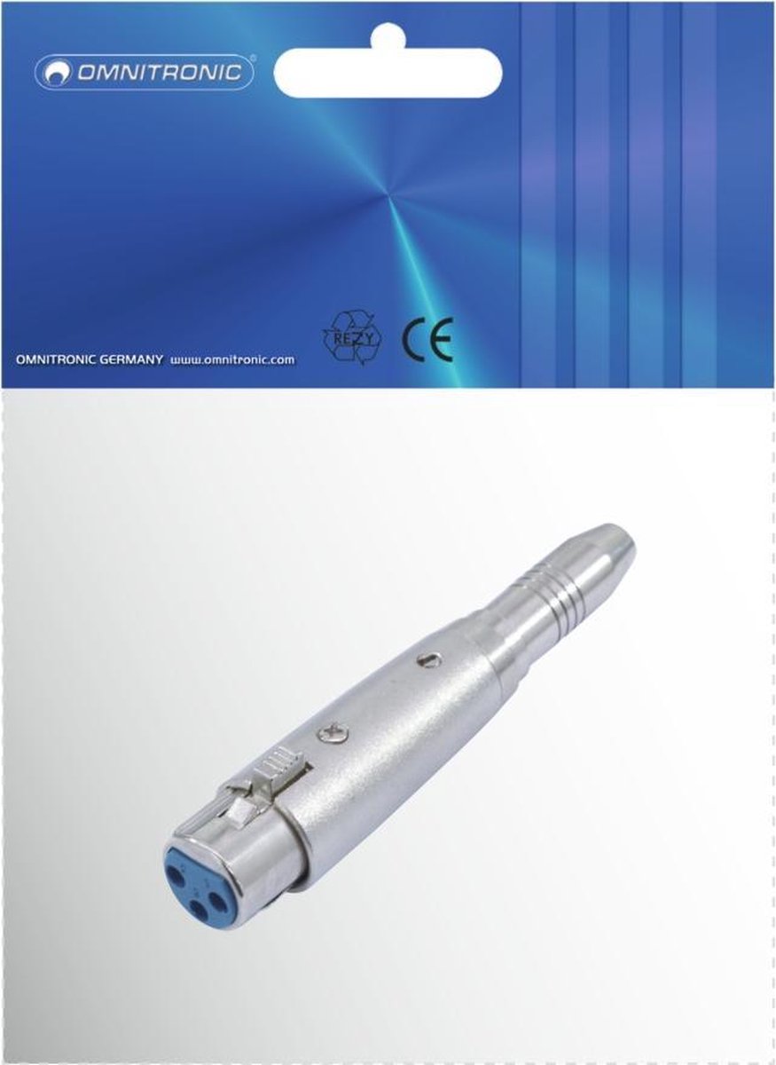 OMNITRONIC Adapter XLR(F)/Jack(F) stereo