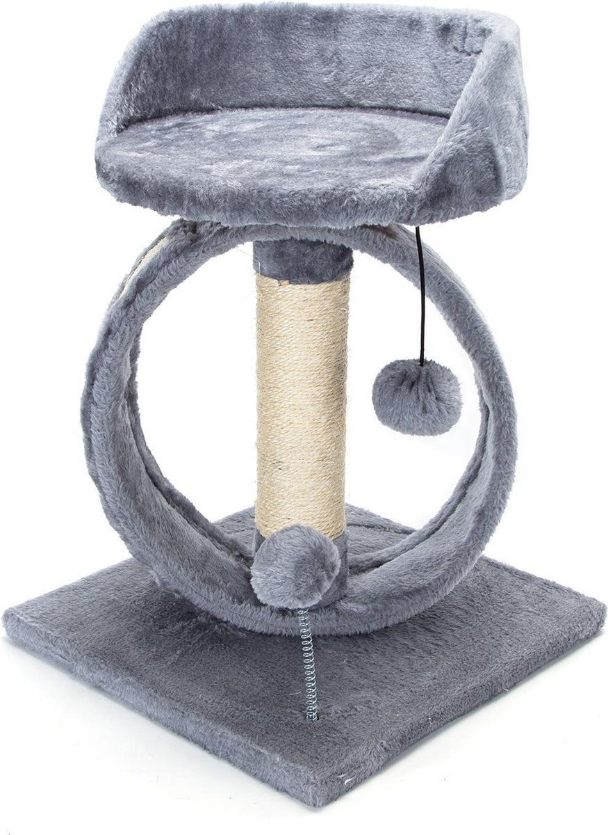 Nobleza 40VQY - Katten Krabpaal - L34 x B34 x H48CM - Grijs