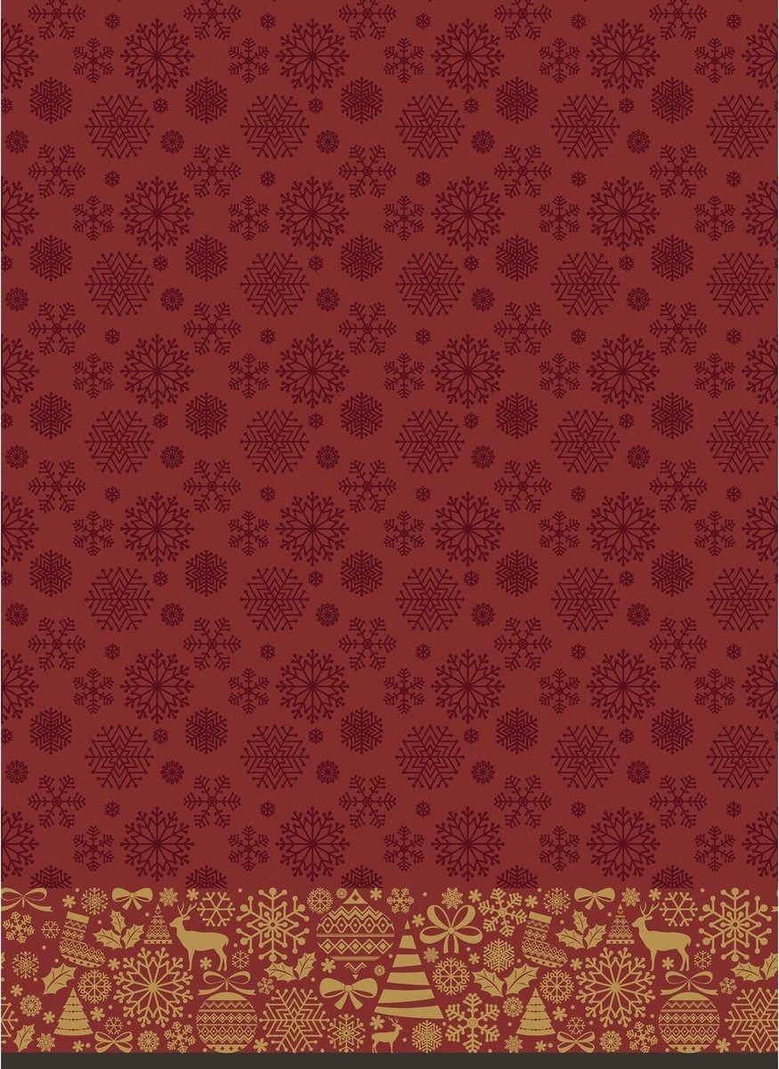 2x Kerst thema tafellakens/tafelkleden donkerrood 138 x 220 cm - Kerstdiner tafeldecoratie versieringen - Tafelversiering/tafeldecoratie