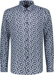 Dstrezzed Overhemd Print Bloemen Navy (303234 - 649)
