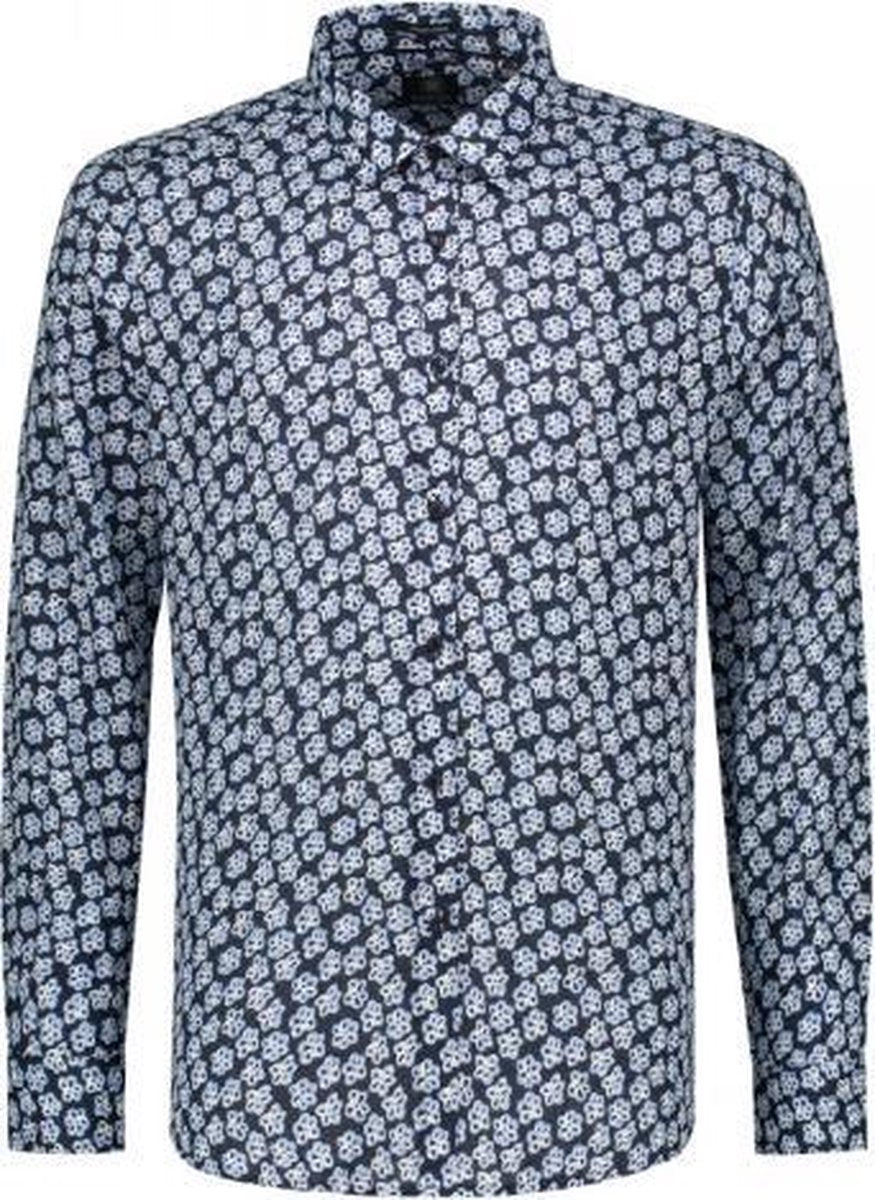 Dstrezzed Overhemd Print Bloemen Navy (303234 - 649)