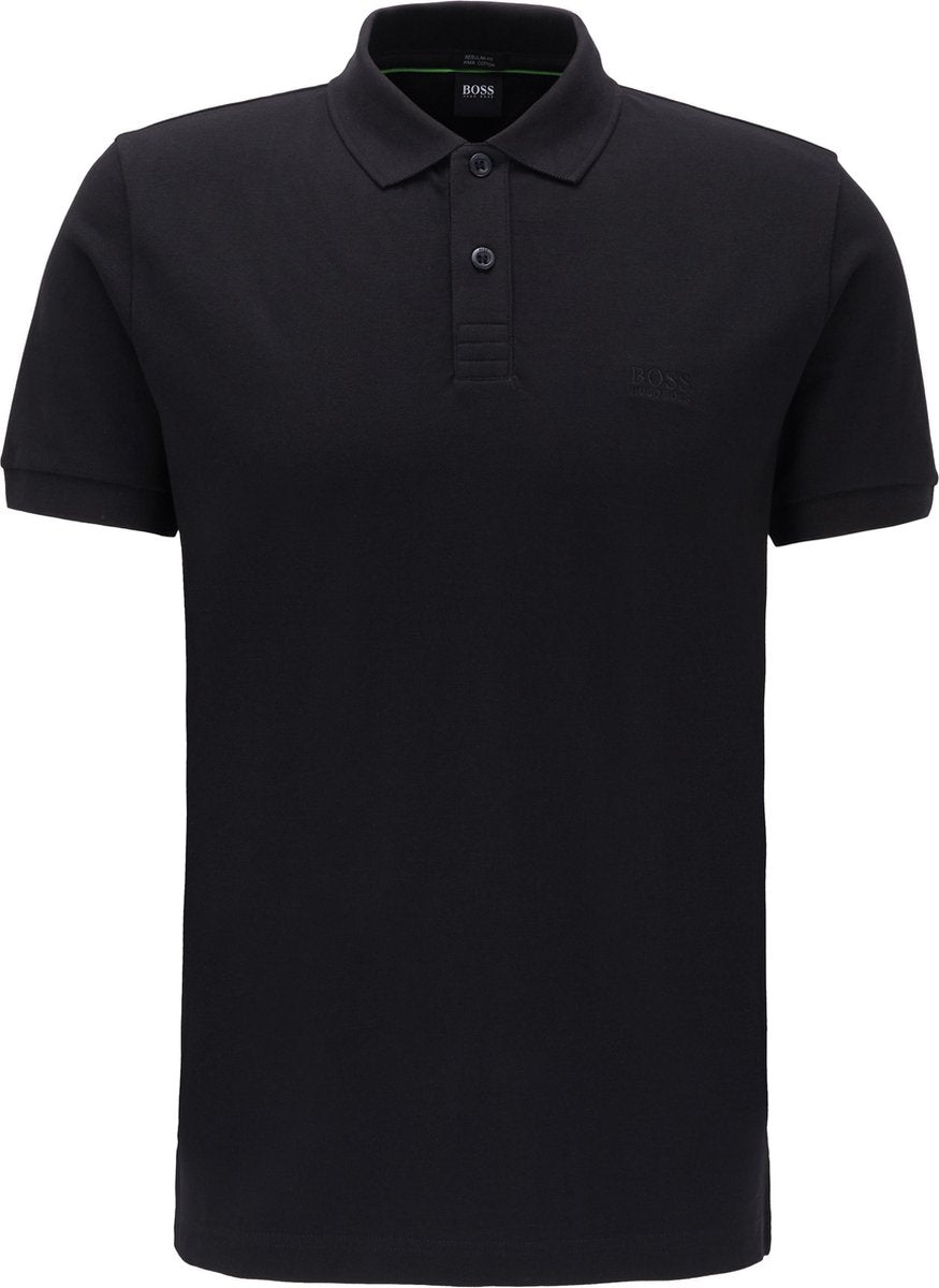 HUGO BOSS Piro regular fit polo - heren polo korte mouw - zwart -  Maat: 3XL
