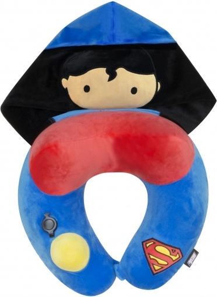 Ridaz Opblaasbaar Nekkussen Met Capuchon Superman 29 Cm Blauw/rood
