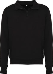 REWAGE Sweater Halve Rits - Heren - Zwart - XL