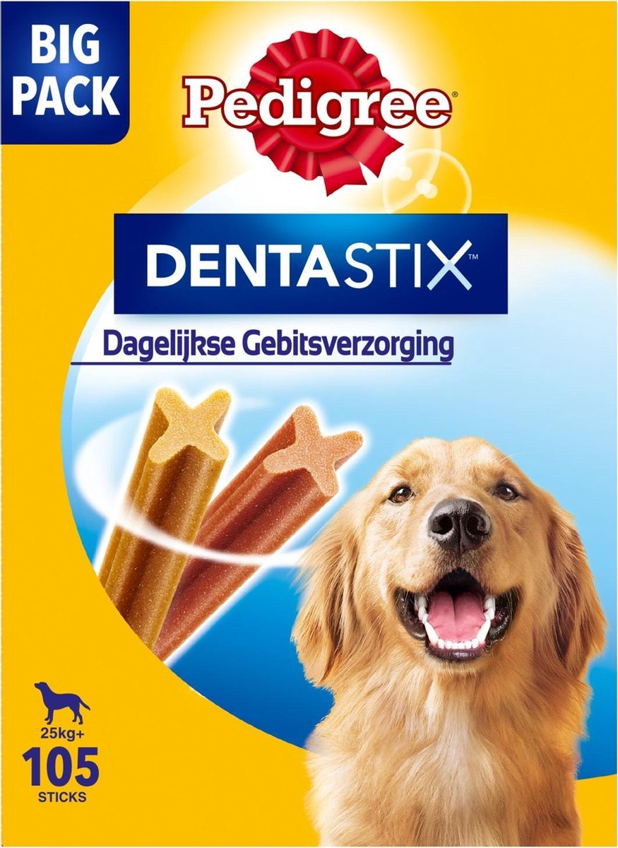 Pedigree Dentastix Maxi - Gebitsverzorgende Hondensnack - 105 stuks
