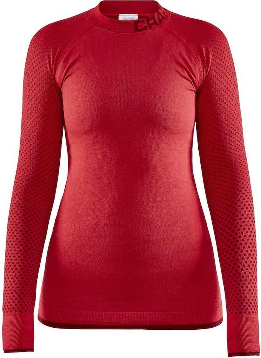 Craft Warm Intensity Cn Dames Ondershirt Met Lange Mouwen Beam Rhubarb Rood