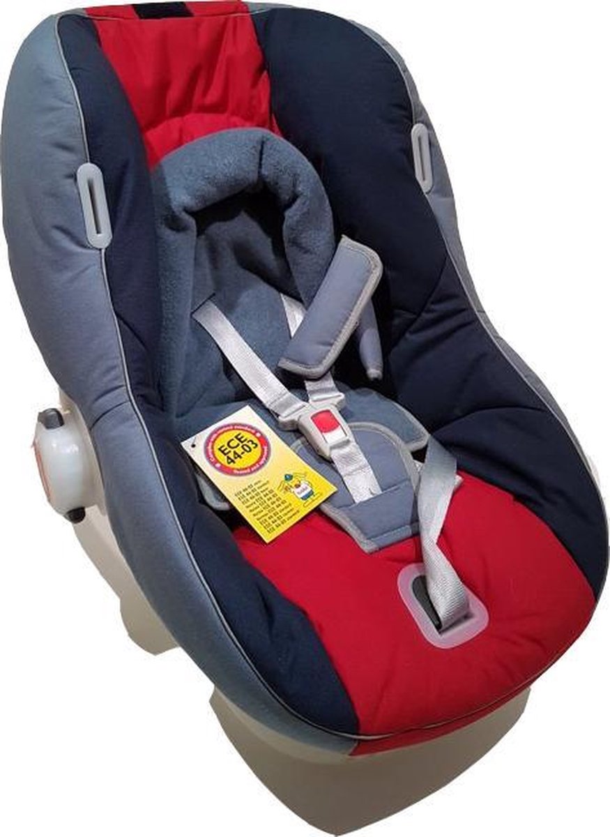 KOELSTRA - autostoeltje - Model: Easybob - Kleur: Rood / Blauw / Grijs