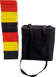3 kleuren Stapeltoren  tot 80 cm hoog in strakke tas Top Kwaliteit Klasse en Geweldig
