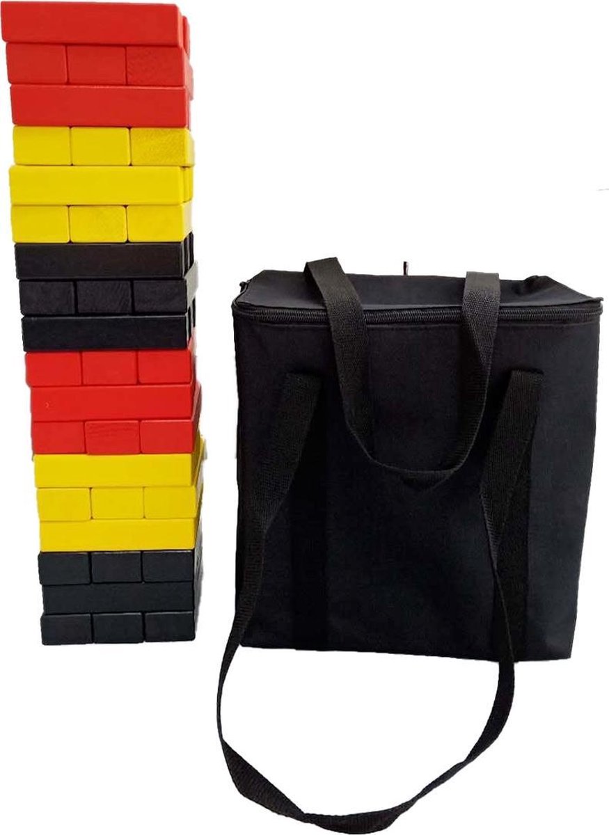 3 kleuren Stapeltoren  tot 80 cm hoog in strakke tas Top Kwaliteit Klasse en Geweldig