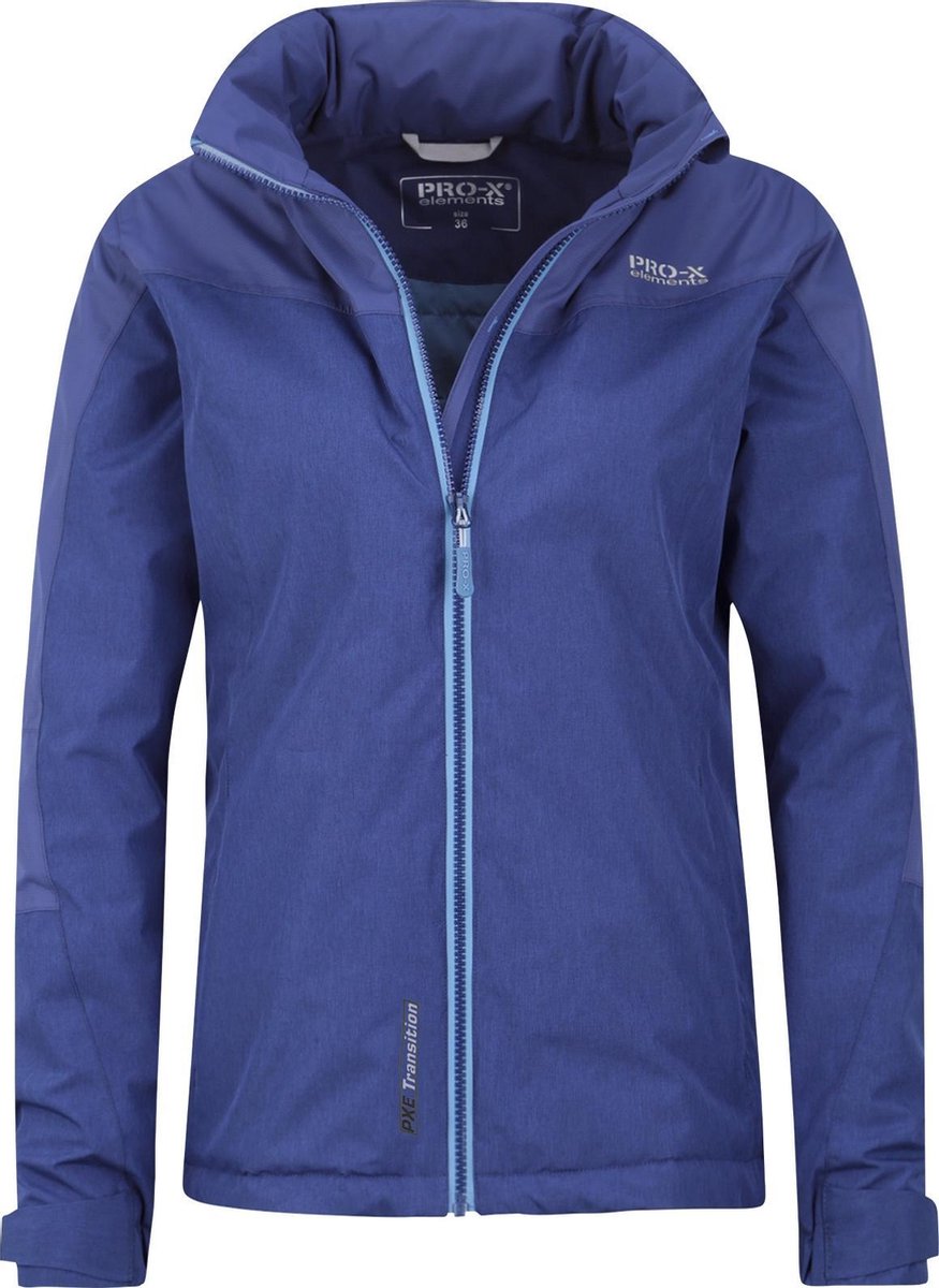 Pro-x Elements Outdoorjas Liane Dames Polyester Blauw Maat 46