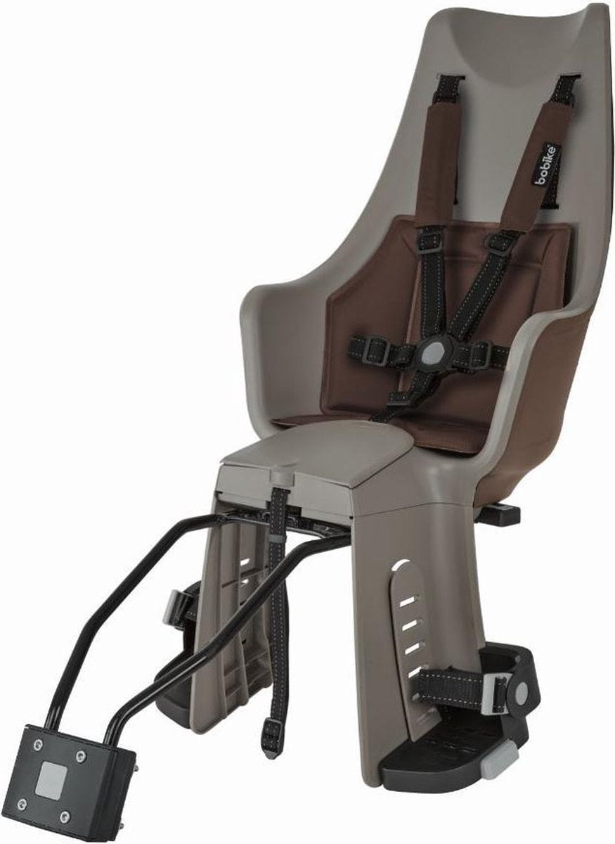 Bobike Exclusive Maxi Plus LED Fietsstoeltje - Framebevestiging - Toffee Brown