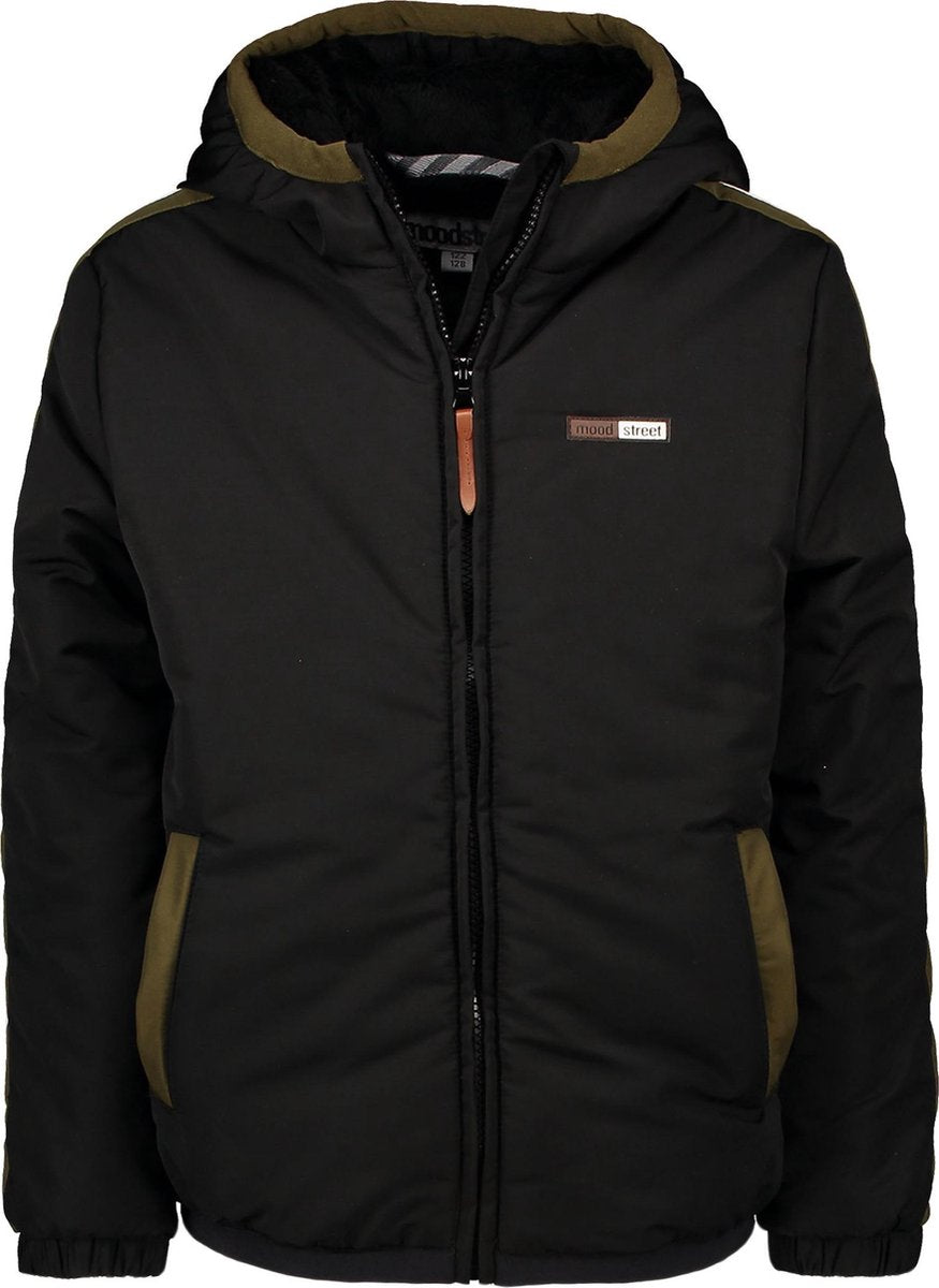 Moodstreet Jongens Winterjas - Black - Maat 104