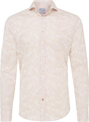 Mizan | Overhemd streep/bloem roze