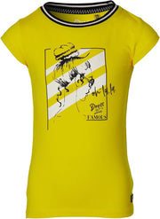 Quapi shortsleeve Fara zomersgeel met opdruk voor meisjes - maat 92