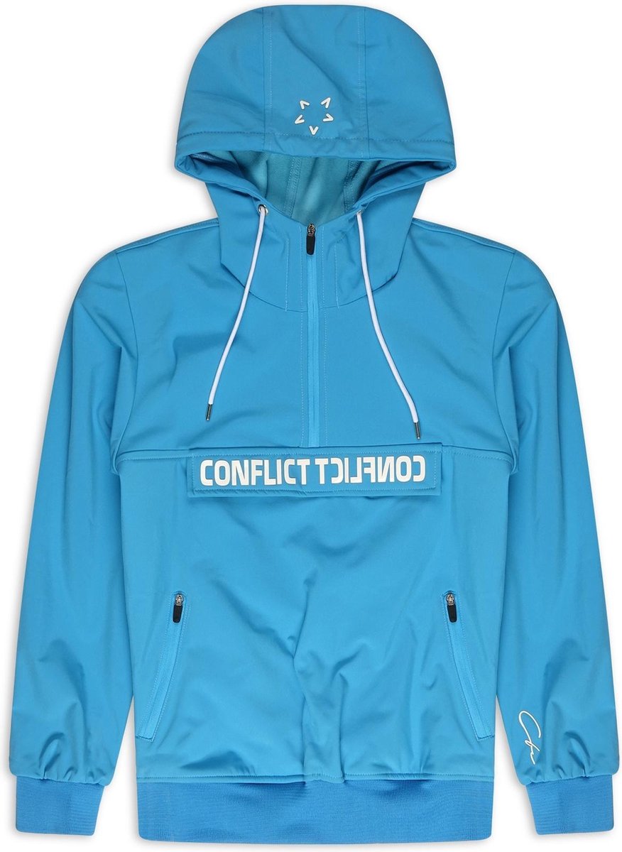 Conflict Anorak Soft Shell Jacket Blue