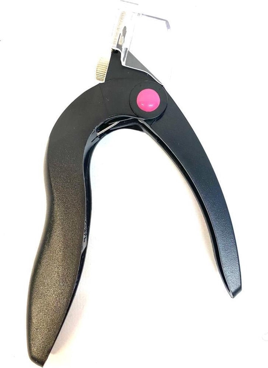 NAGELTIP KNIPPER/KUNSTNAGELS KNIPPER/NAIL ART CLIPPER//TIP CUTTER/MET OPVANGBAKJE/ZWART