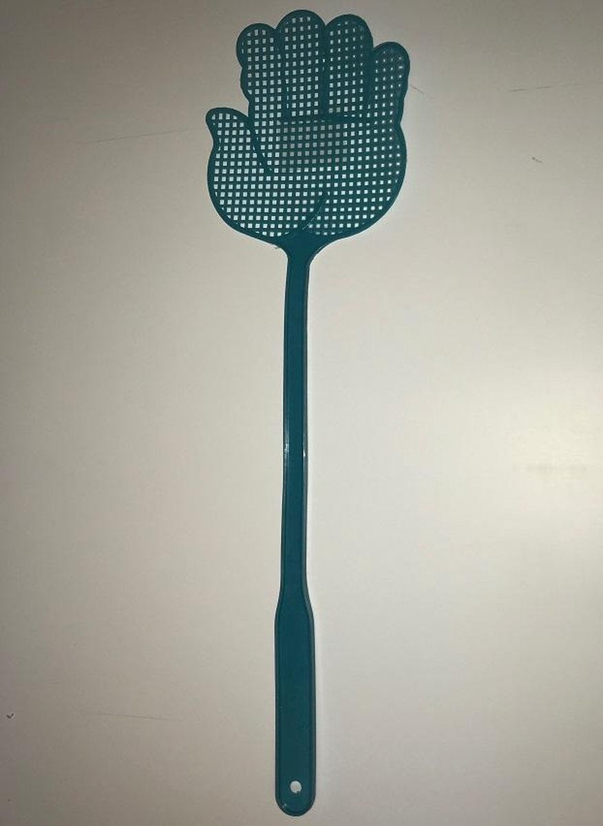 Vliegenmepper handje leverbaar in blauw