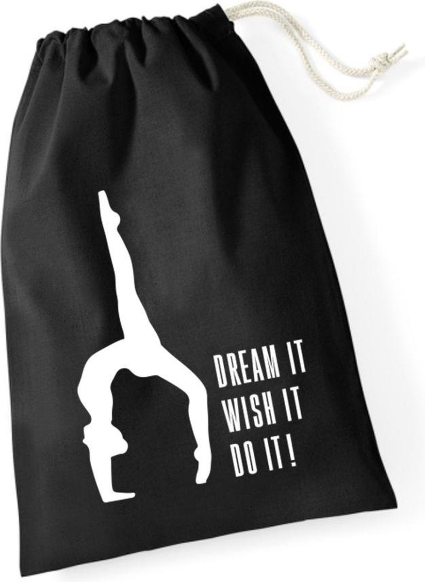 Sparkle&Dream Leertjes/Lusjes Tasje 'Dream it' Zwart