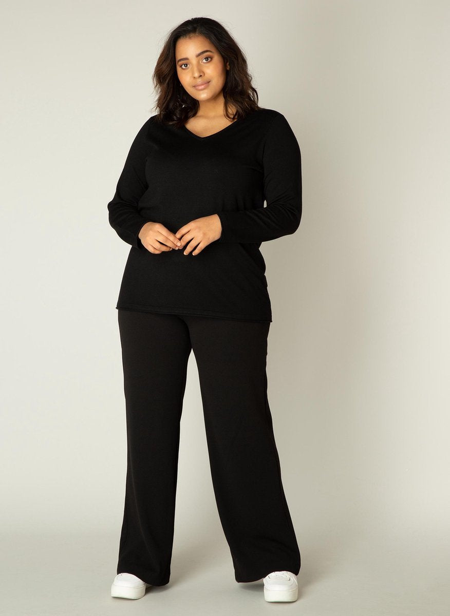BASE LEVEL CURVY Anine Trui - Black - maat 2(50)