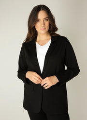 BASE LEVEL CURVY Aya Blazer - Black - maat 5(58/60)
