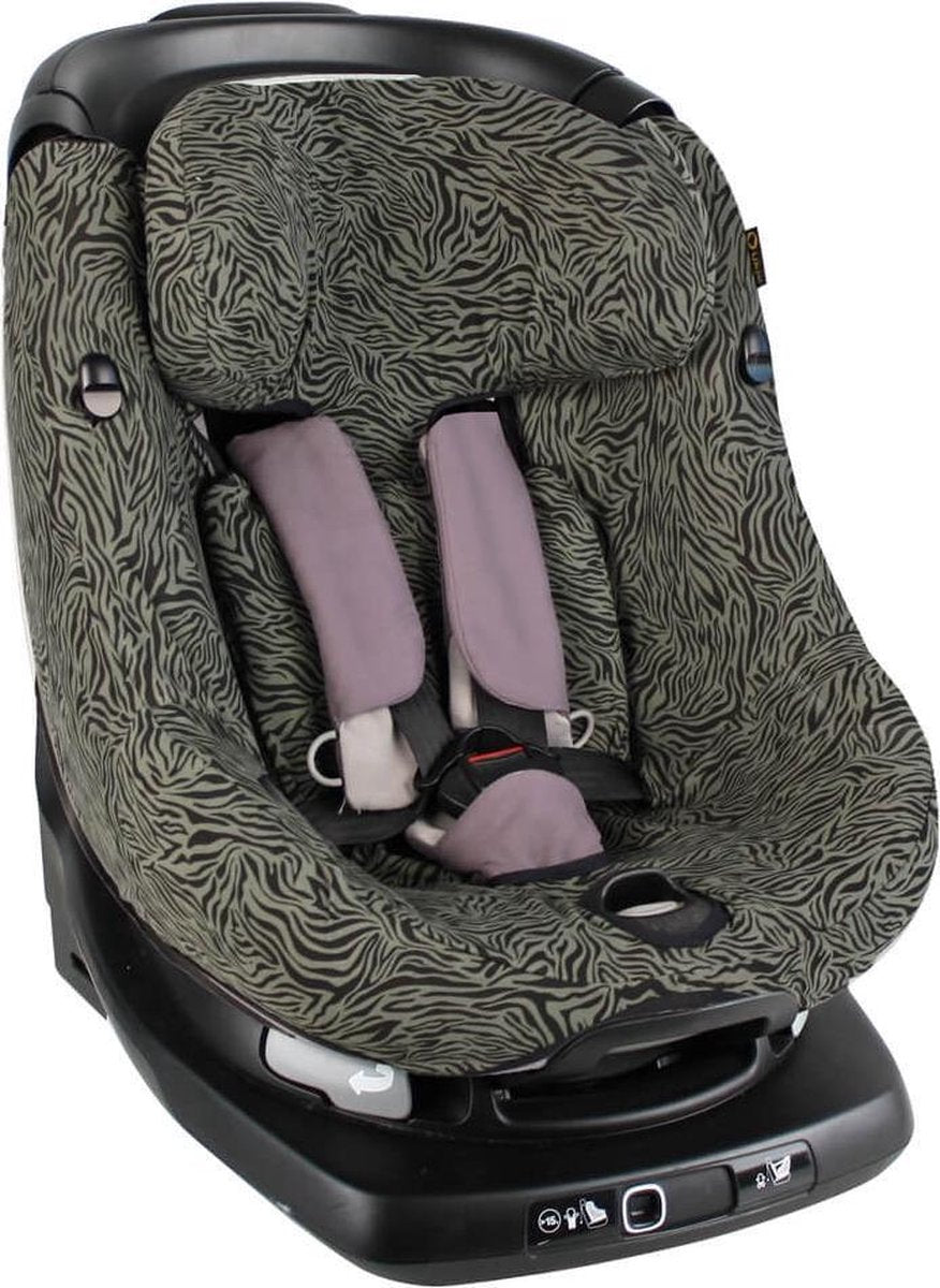 Ukje Maxi Cosi AxissFix Hoes - Perfecte pasvorm - Groen zebra