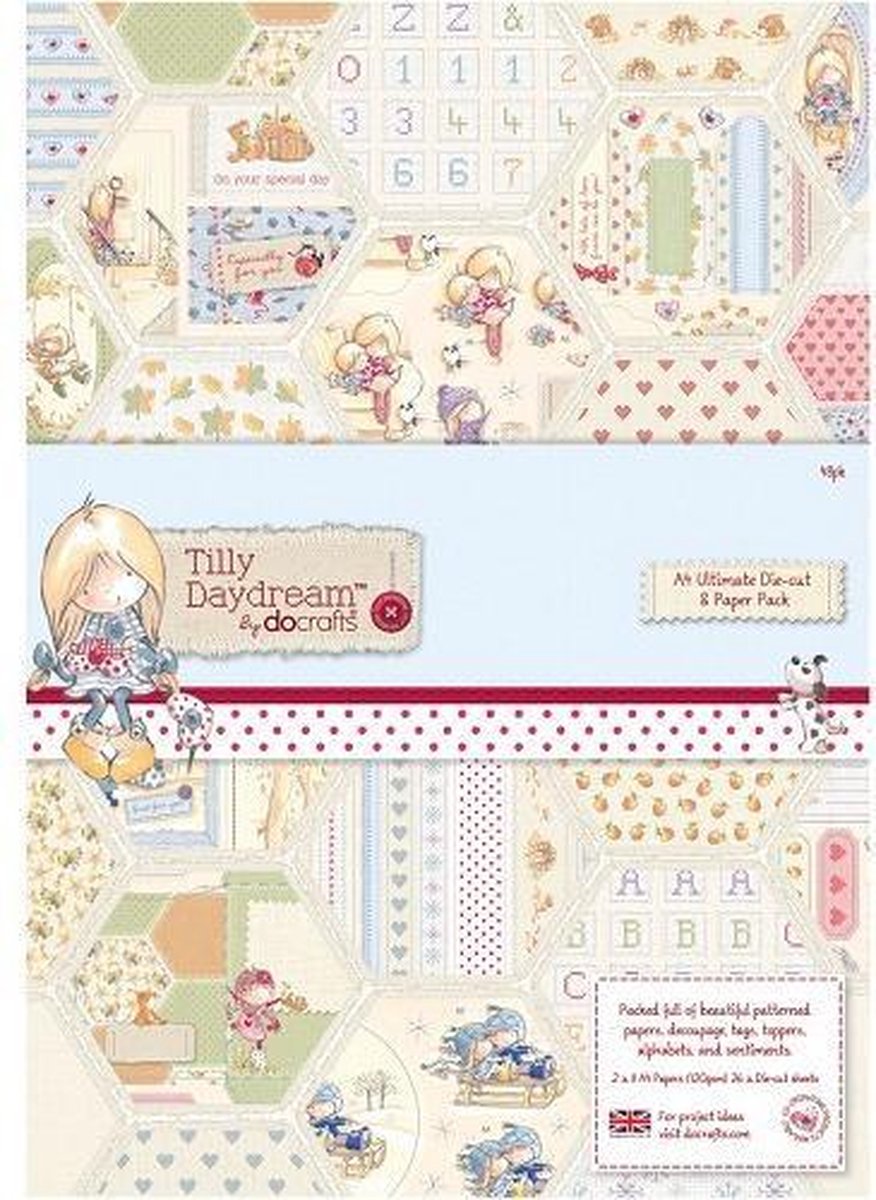 Docrafts: Tilly A4 Ultimate Die-cut & Paper Pack (48pk) (PMA 169100)