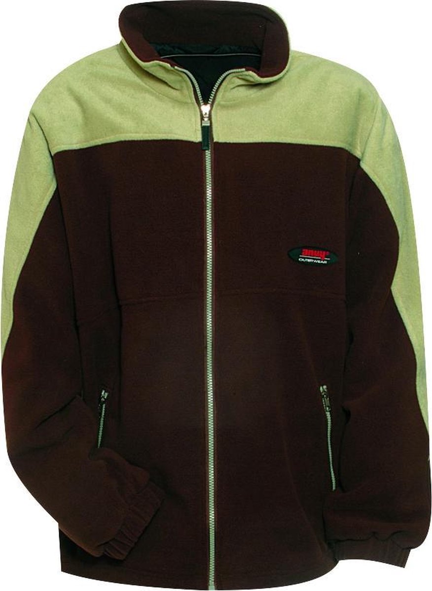 Anuy Fleece Jack Jespen Unisex Bruin Maat S