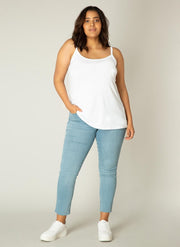 BASE LEVEL CURVY Alexa Top - White - maat 1(48)