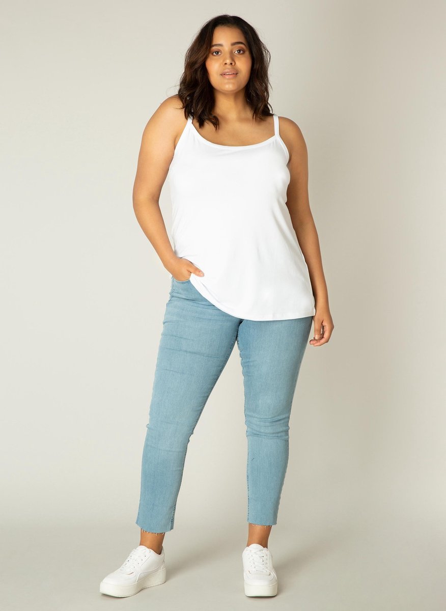 BASE LEVEL CURVY Alexa Top - White - maat 1(48)