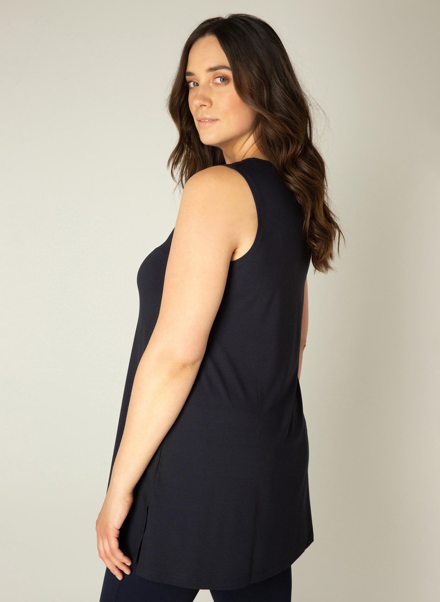 BASE LEVEL CURVY Abbigail Top - Dark Blue - maat 0(46)