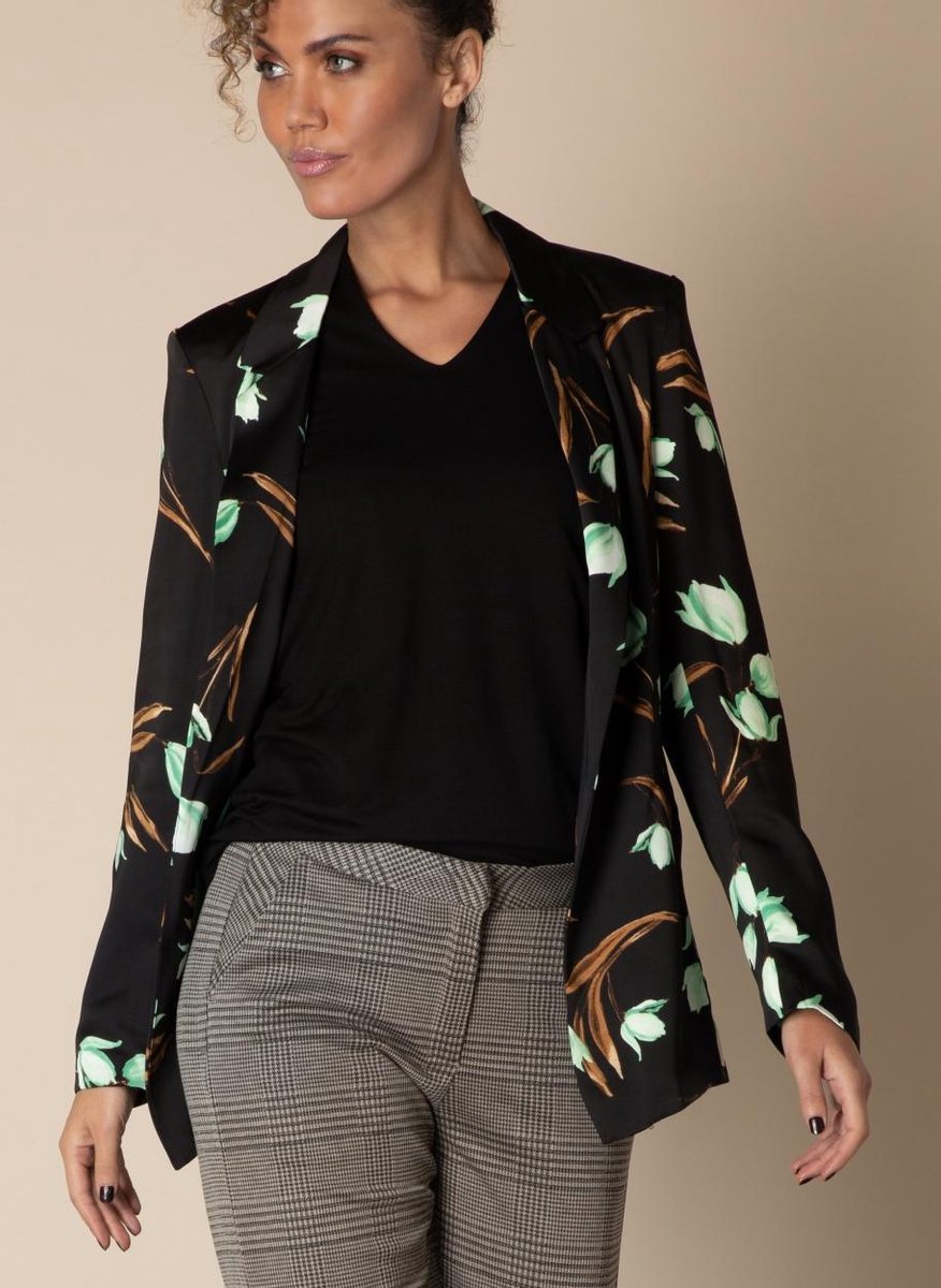 YEST Olieke  - Black Multi Colour - maat 44
