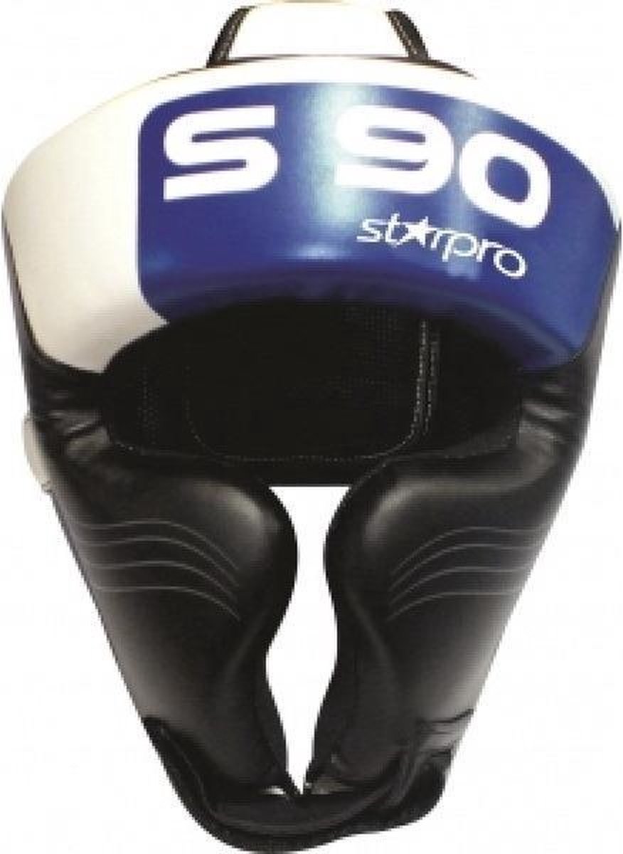 Hoofdbeschermer Starpro S90 Zwart-Wit-Blauw M
