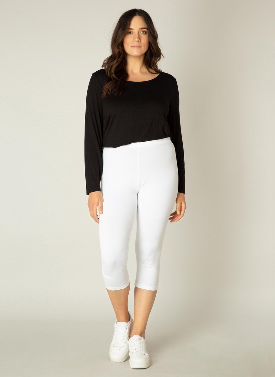 BASE LEVEL CURVY Audrey Legging - White - maat 4(54/56)