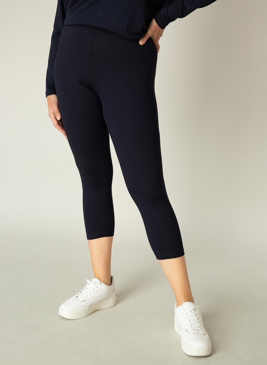 BASE LEVEL CURVY Audrey Legging - Dark Blue - maat X-0(44)