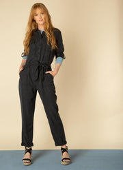 YEST Gianaysha Jumpsuit - Washed Black - maat 44