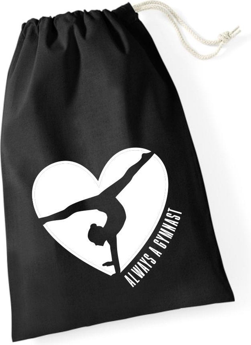 Sparkle&Dream Leertjes/Lusjes Tasje 'Love Gymnast' Zwart