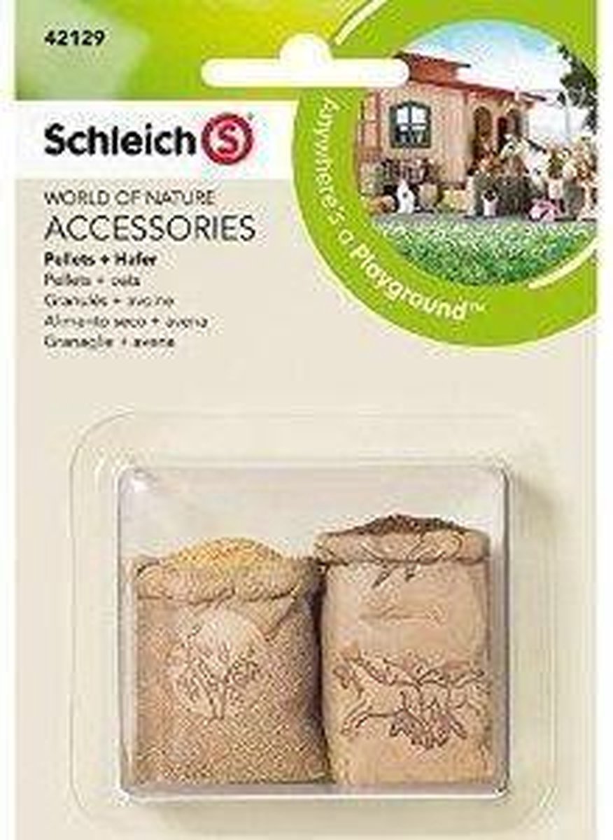 Schleich Zak Voer en zak haver 42129