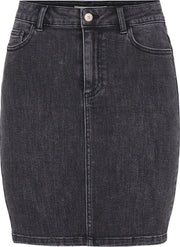 Pieces PCLILI MW DENIM SKIRT BL649-VI/NOOS BC Dames Rok - Maat M