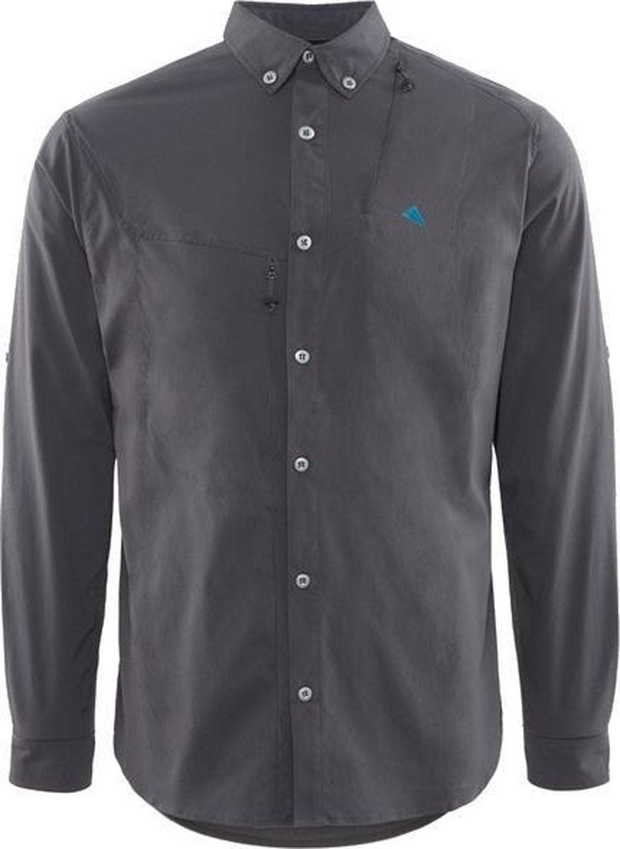 Klättermusen Outdoorblouse Tyr Heren Polyamide Antraciet Mt M