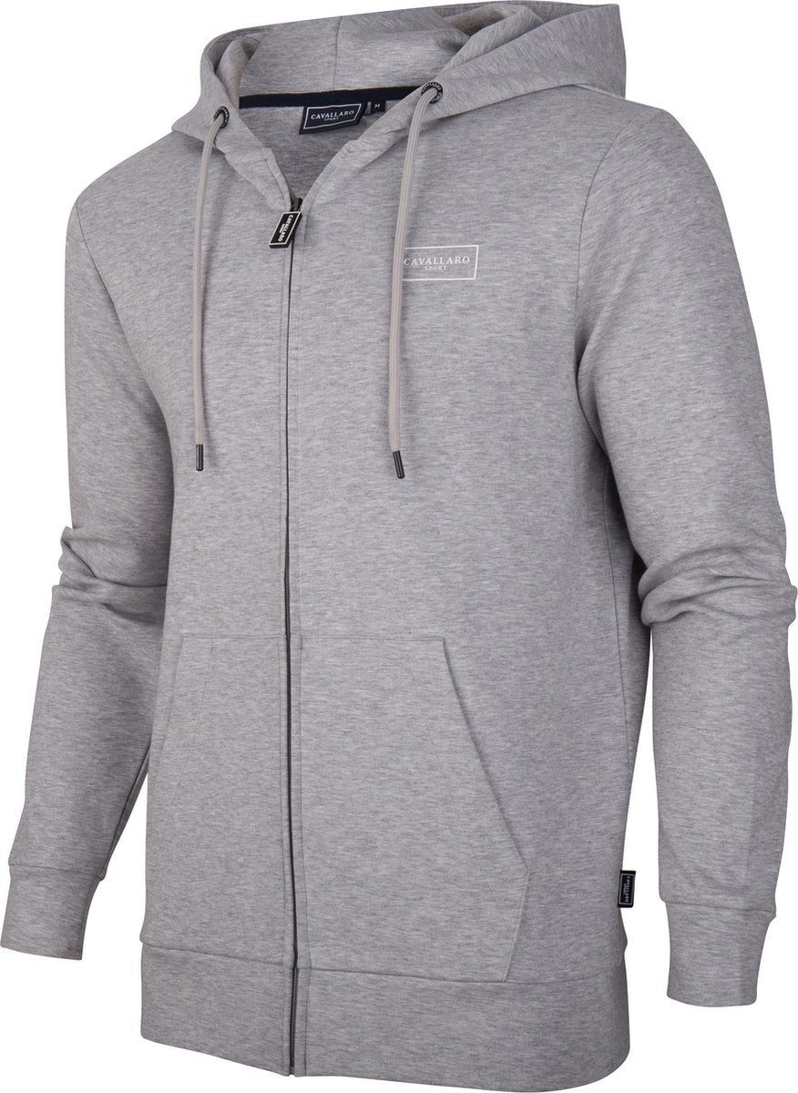 Cavallaro Napoli - Hoodie - Cavallaro Sport Hoodie - Lichtgrijs - Maat L