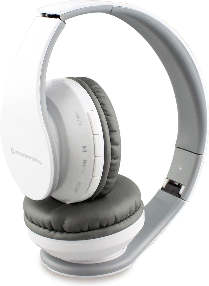 Conceptronic PARRIS01W hoofdtelefoon/headset Hoofdband Wit