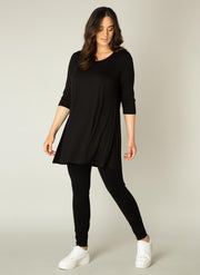 BASE LEVEL CURVY Aria Tuniek - Black - maat 3(52)