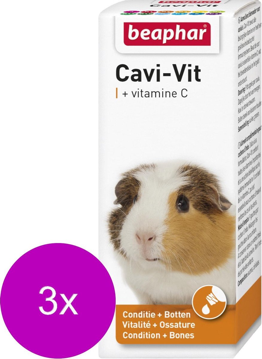Beaphar Cavi-Vit - Supplement - 3 x 50 ml