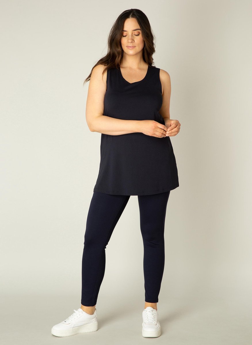 BASE LEVEL CURVY Alicia Top - Dark Blue - maat 4(54/56)
