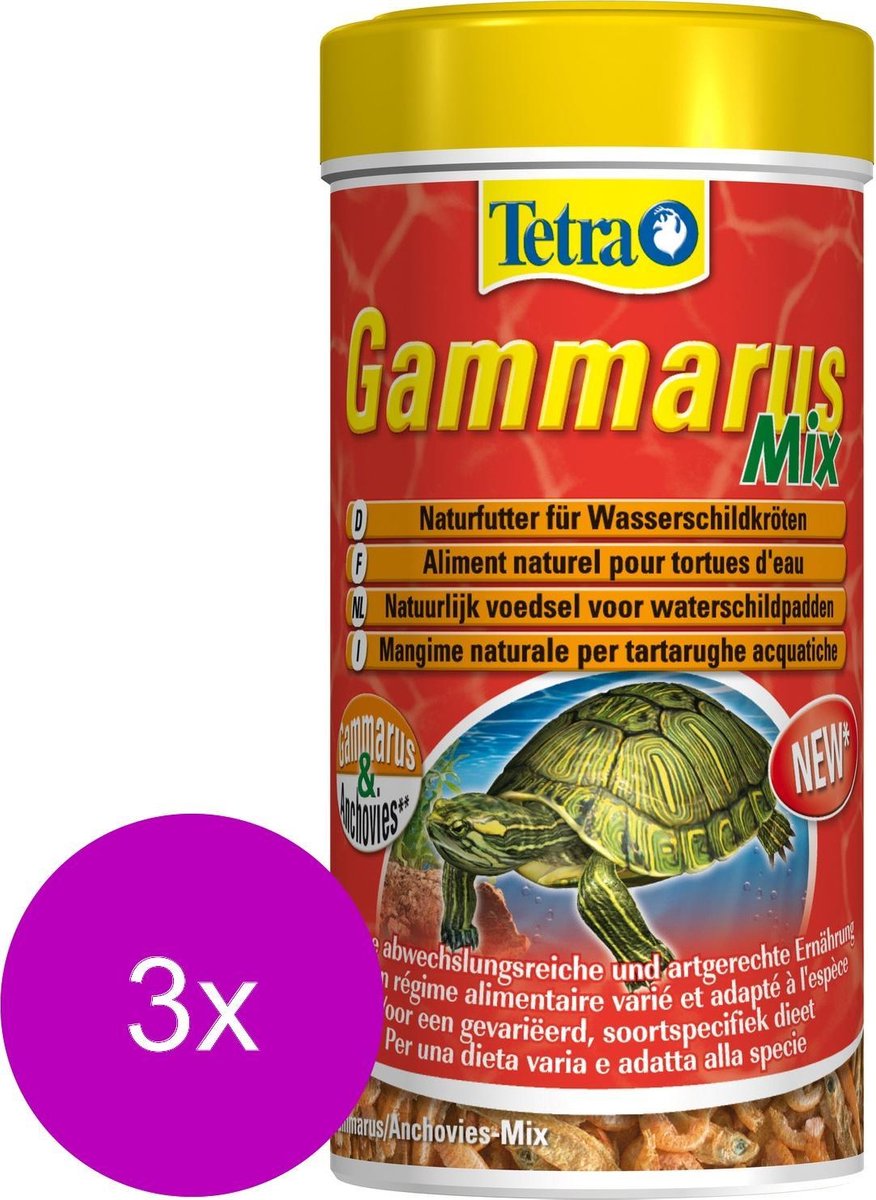 Tetra Fauna Gammarus Schildpadmix - Voer - 3 x 250 ml