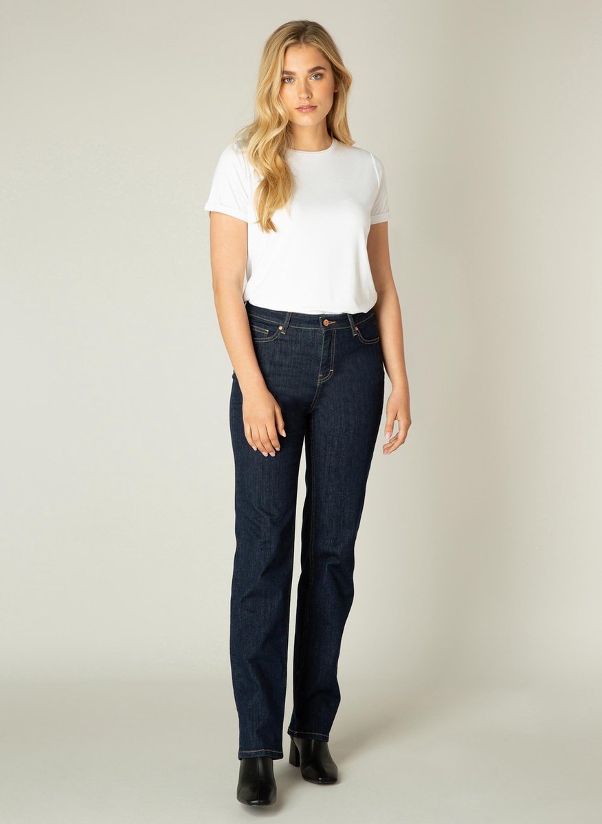 BASE LEVEL Elif Jeans - Dark Blue Denim - maat 44