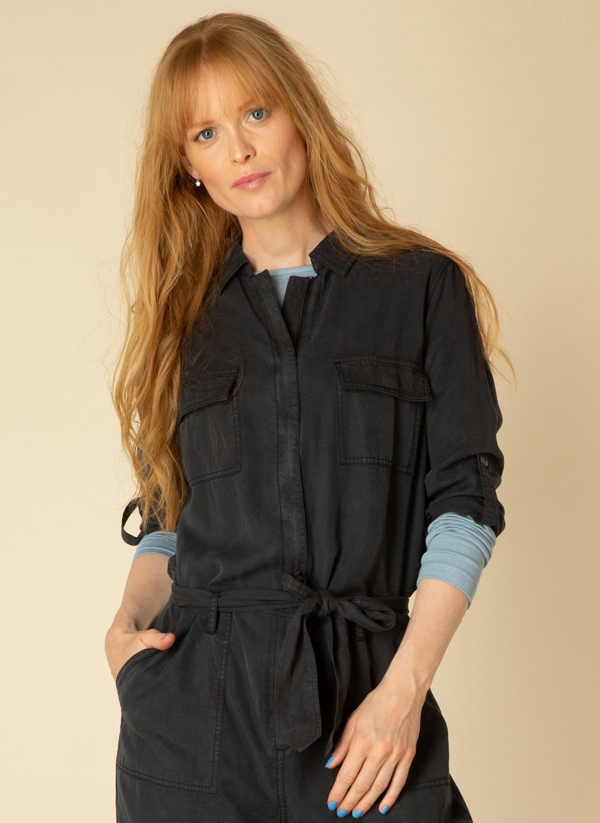 YEST Gianaysha Jumpsuit - Washed Black - maat 38